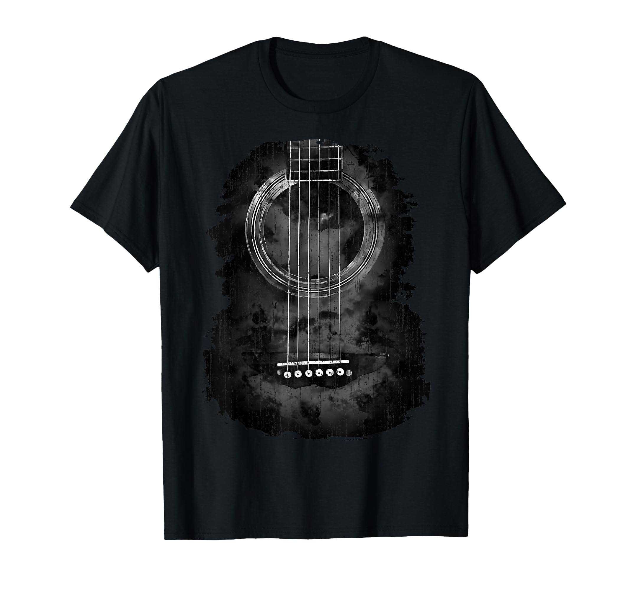 Distressed Acoustic Guitar Rock Roll T-Shirt - Trendy Graphic Men Women - T-Shirt, Sweatshirt, Hoodie