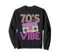 70S Vibe Cassette Tape Music Sweatshirt - Unique Graphic for Adults - T-Shirt, Sweatshirt, Hoodie