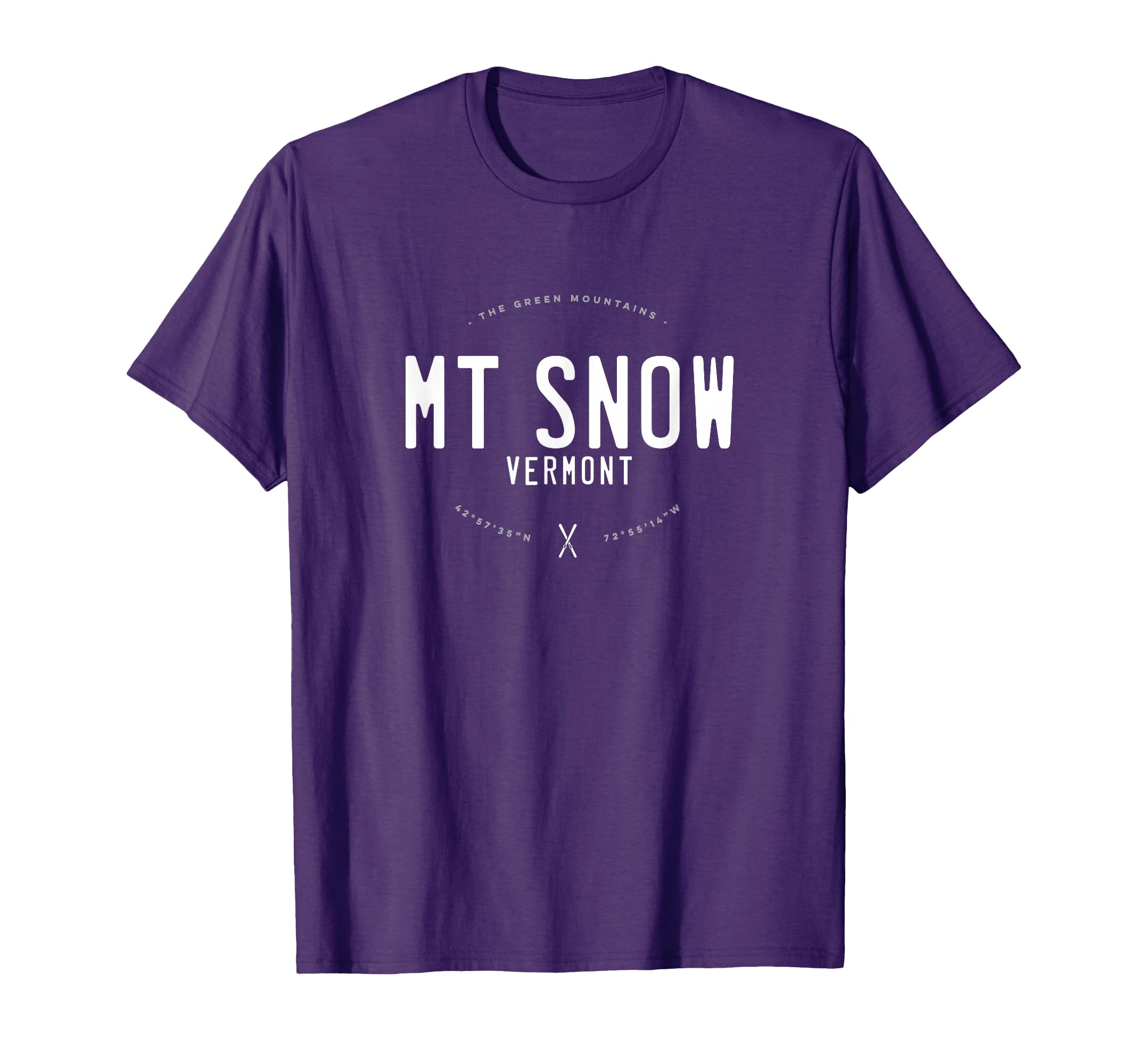 Mt Snow Vermont Distressed Ski T-Shirt - Unique Graphic Unisex - T-Shirt, Sweatshirt, Hoodie