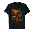 Santa Claus Cowboy Tree Funny T-Shirt - Casual Everyday Wear Men Women - T-Shirt, Sweatshirt, Hoodie