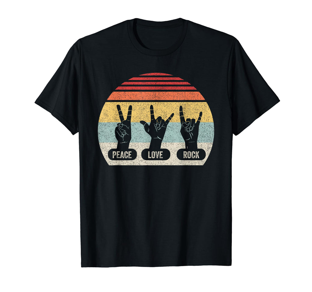 Peace Love Rock T-Shirt - Streetwear Style for Adults - T-Shirt, Sweatshirt, Hoodie