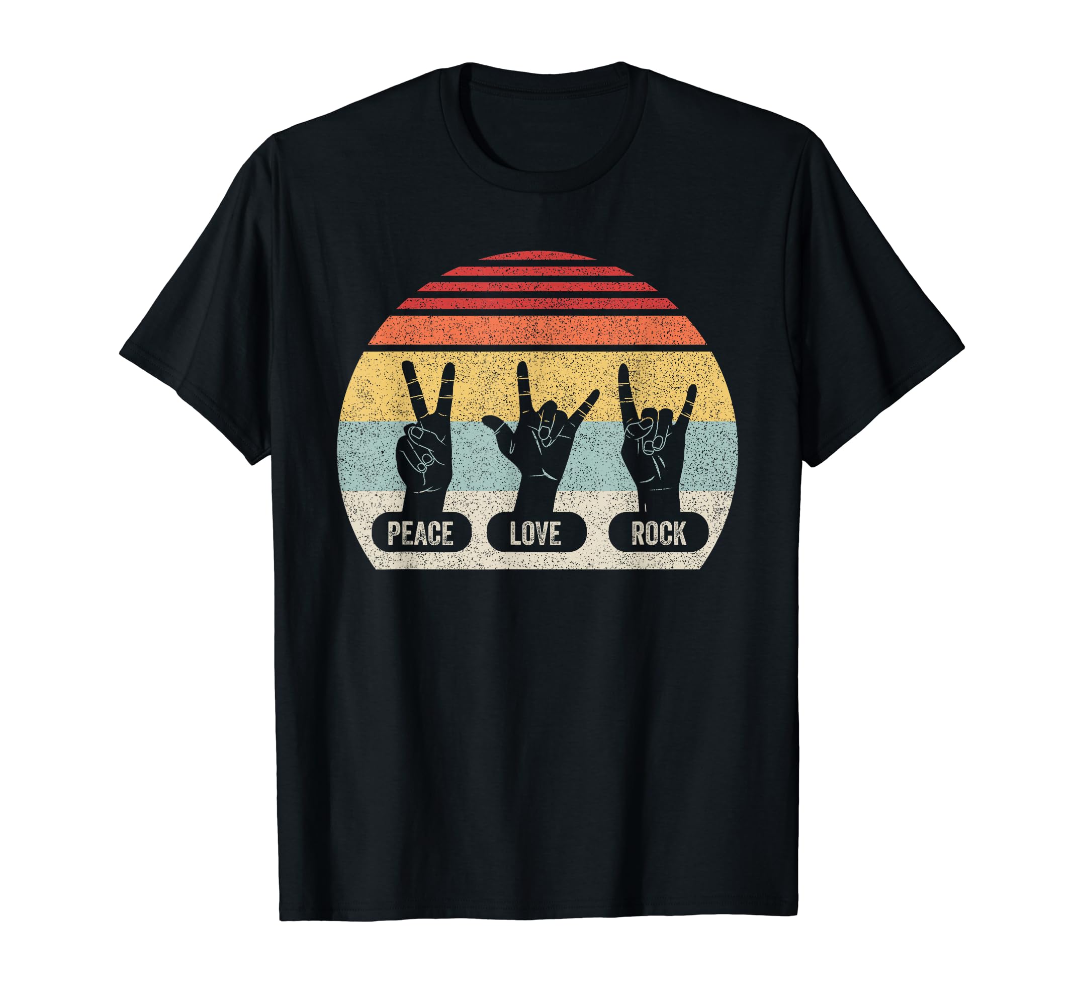 Peace Love Rock T-Shirt - Streetwear Style for Adults - T-Shirt, Sweatshirt, Hoodie