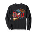 Baseball Dad Funny Sport Fan Sweatshirt - Minimalist Print for Adults - T-Shirt, Sweatshirt, Hoodie