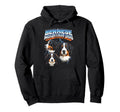 Bernese Mountain Dog 80S Dog Lover Hoodie - Custom Art Print Men Women - T-Shirt, Sweatshirt, Hoodie
