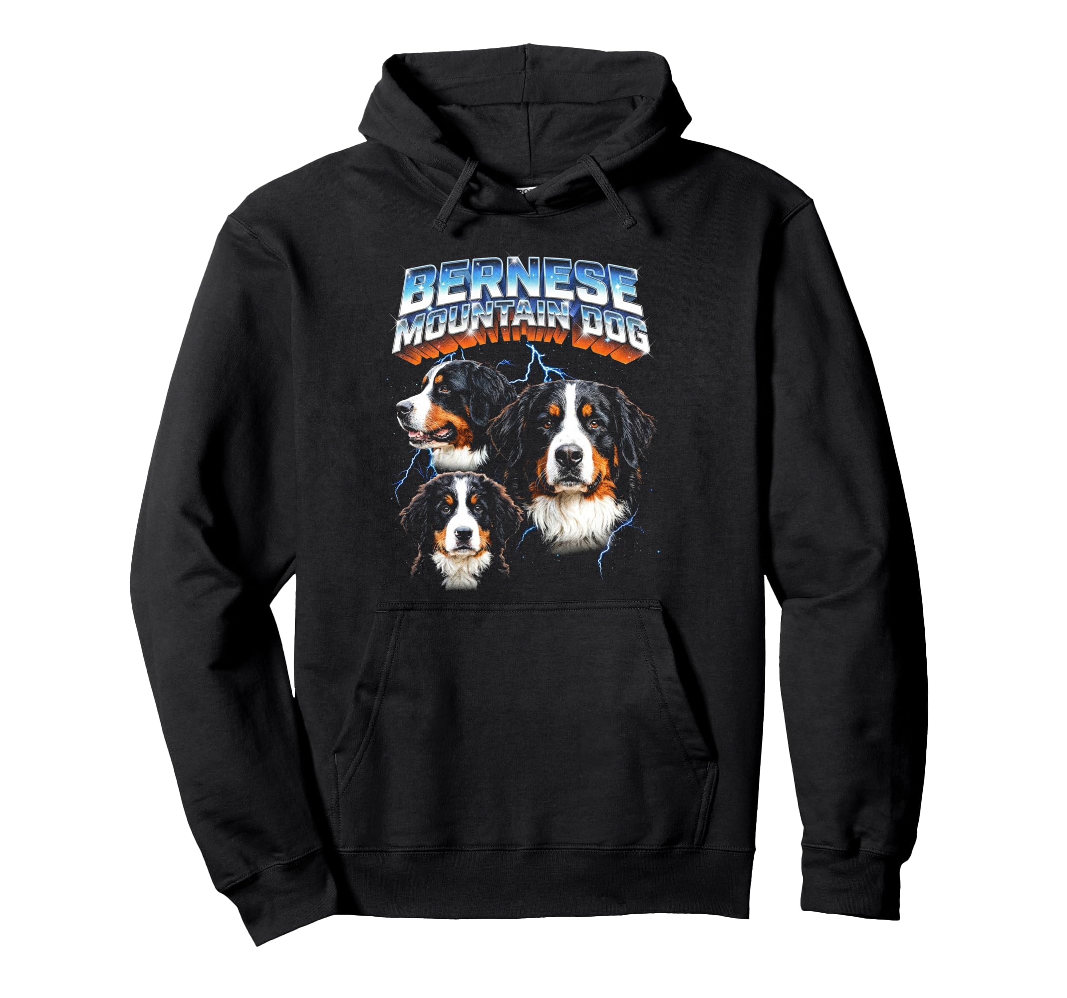 Bernese Mountain Dog 80S Dog Lover Hoodie - Custom Art Print Men Women - T-Shirt, Sweatshirt, Hoodie