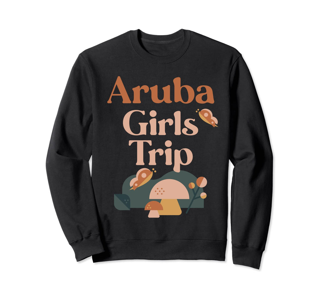 Aruba Trip Matching Group Groovy Boho Sweatshirt - Trendy Graphic Unisex - T-Shirt, Sweatshirt, Hoodie