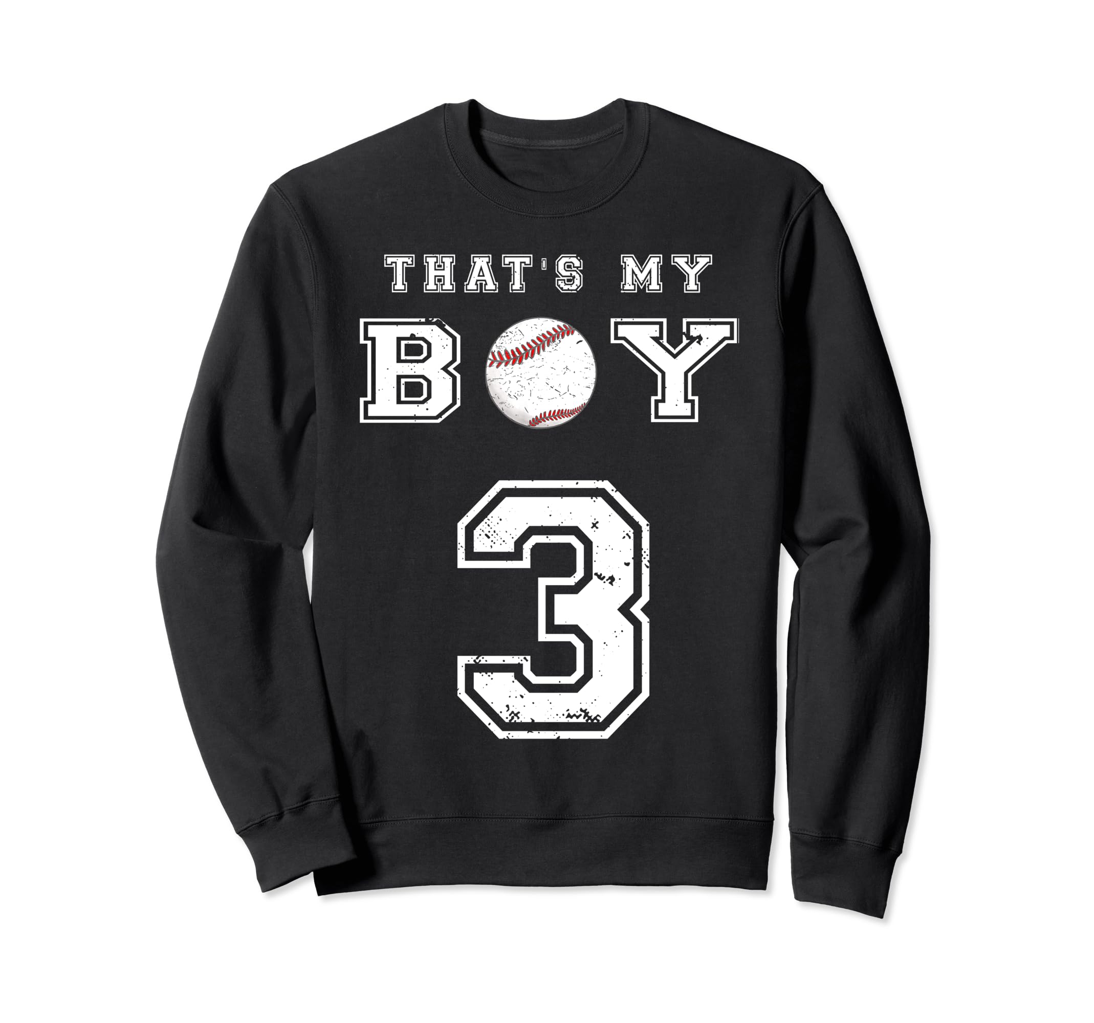 Thats My Baseball 3 Jersey Number Sweatshirt - Novelty Apparel Men Women - T-Shirt, Sweatshirt, Hoodie