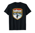 Lake Tahoe Snowboard Distressed T-Shirt - Fun Novelty Design Men Women - T-Shirt, Sweatshirt, Hoodie
