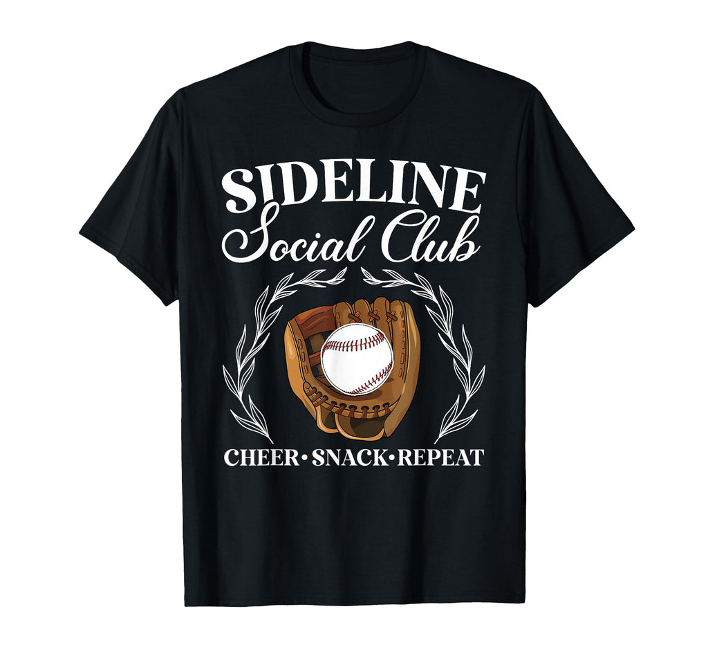 Sideline Social Club Baseball Mom T-Shirt - Aesthetic Graphic Men Women - T-Shirt, Sweatshirt, Hoodie