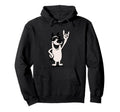 Dog Sunglasses Rock Hand Sign Punk Metal Hoodie - Fun Novelty Design Unisex - T-Shirt, Sweatshirt, Hoodie