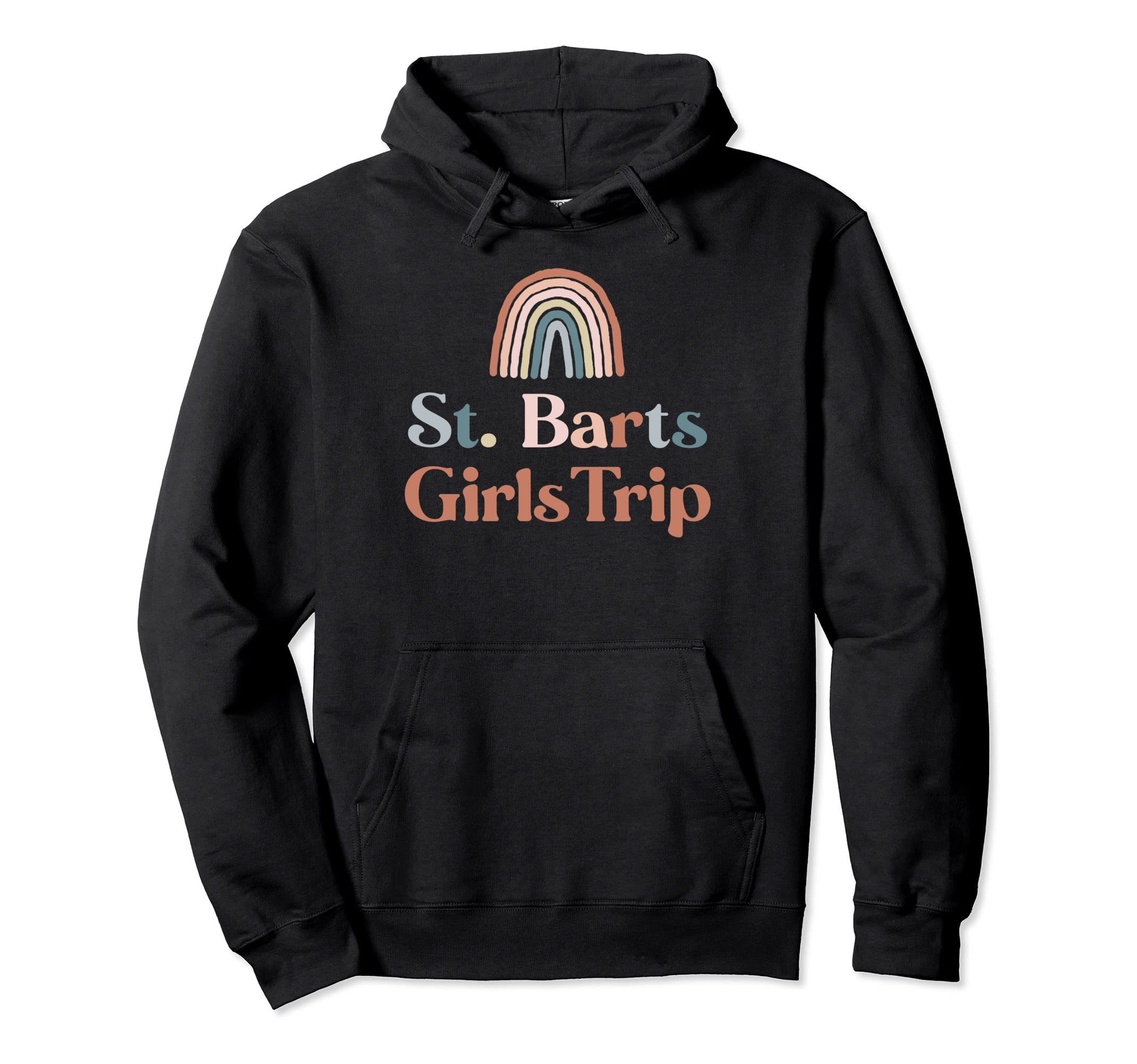 St Barts Trip Boho Rainbow Group Matching Hoodie - Aesthetic Graphic Unisex - T-Shirt, Sweatshirt, Hoodie