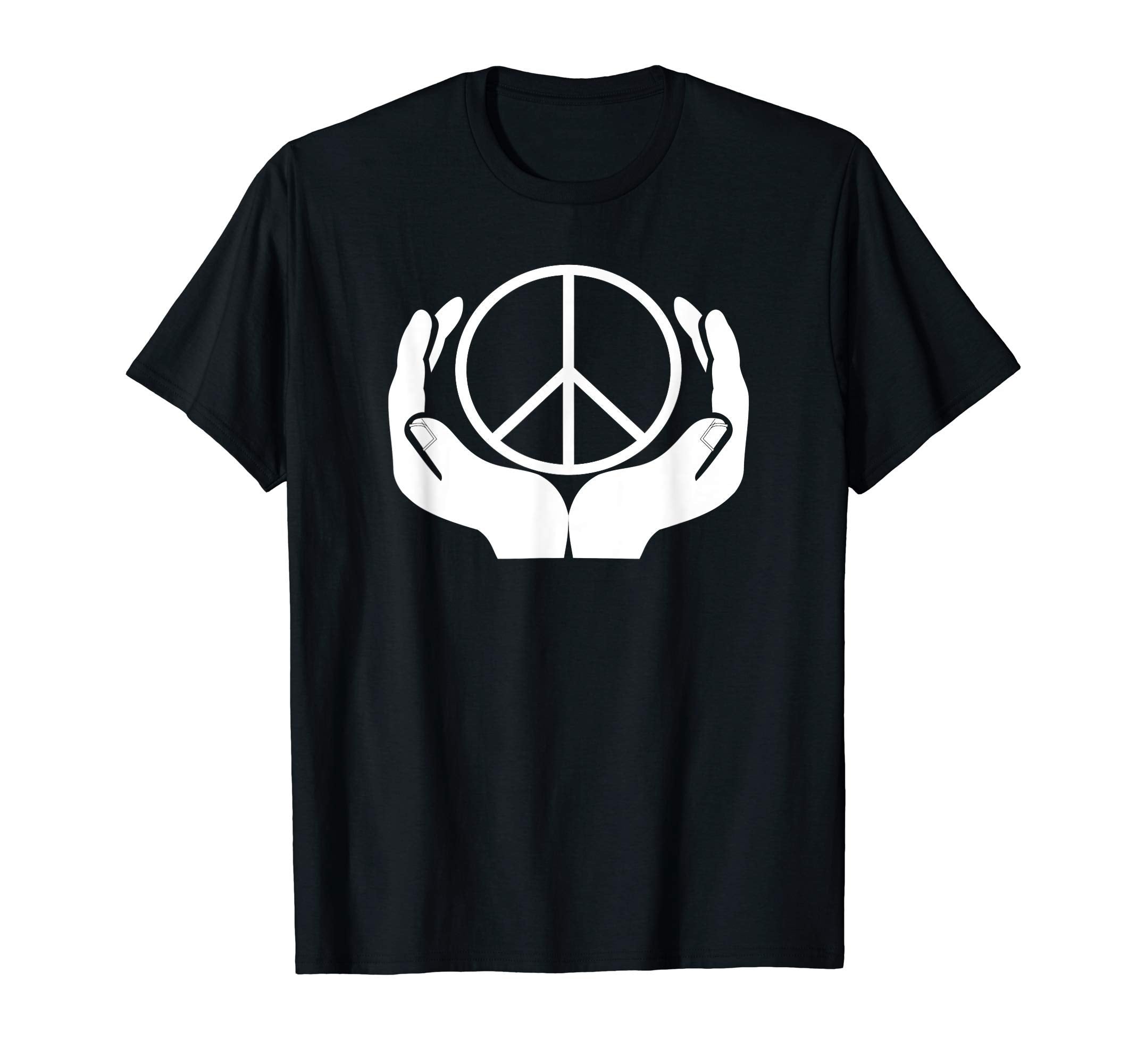 Hands Peace Cradled Love And Peace Symbol T-Shirt - Graphic Print Men Women - T-Shirt, Sweatshirt, Hoodie