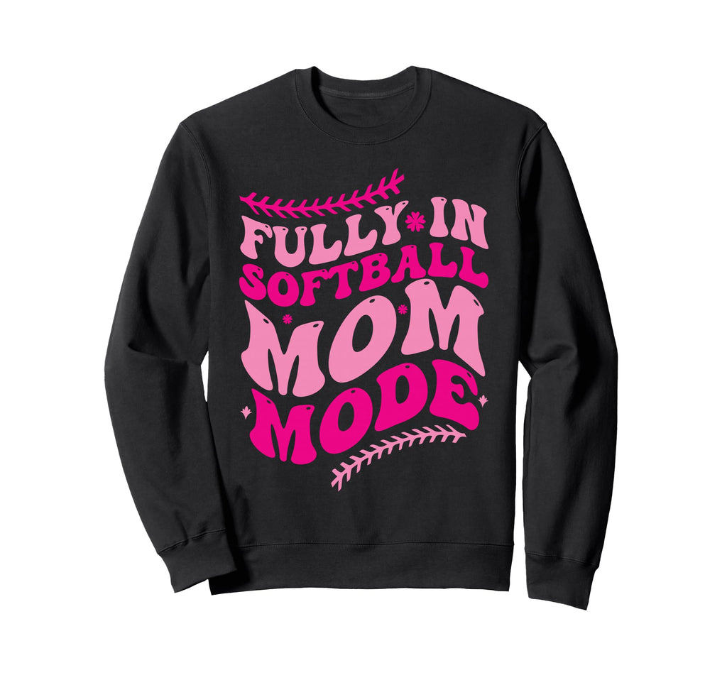 Softball Mom Mothers Day Baseball Sweatshirt - Unique Graphic Men Women - T-Shirt, Sweatshirt, Hoodie