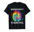 Neurodiversity Is Beautiful Tie Dye T-Shirt - Aesthetic Graphic Unisex - T-Shirt, Sweatshirt, Hoodie