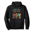 Aloha Surf Club Tropical Surfboards Hoodie - Aesthetic Graphic Unisex - T-Shirt, Sweatshirt, Hoodie