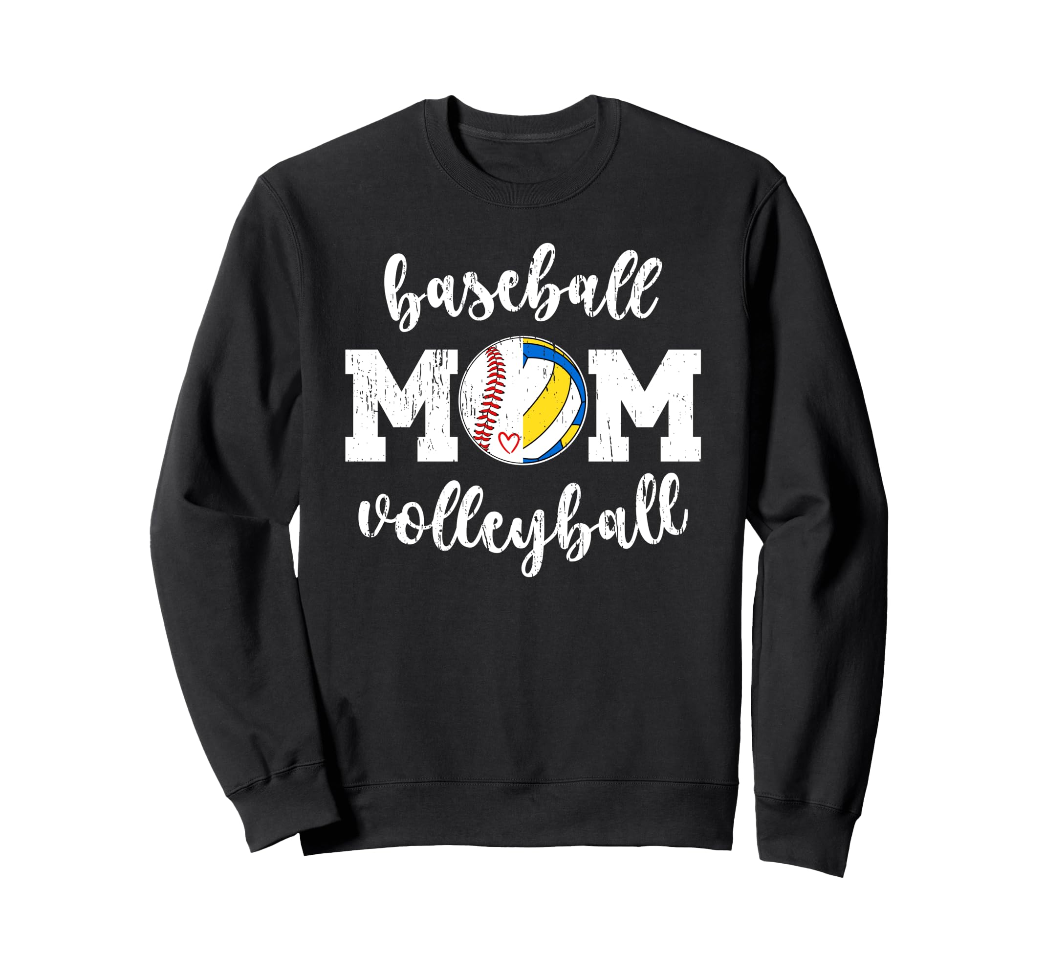 Baseball Volleyball Mom Ballers Sweatshirt - Fun Novelty Design Men Women - T-Shirt, Sweatshirt, Hoodie