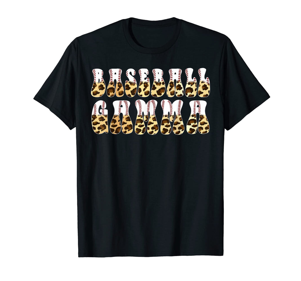 Groovy Softball Baseball Gamma Leopard T-Shirt - Trendy Graphic for Adults - T-Shirt, Sweatshirt, Hoodie