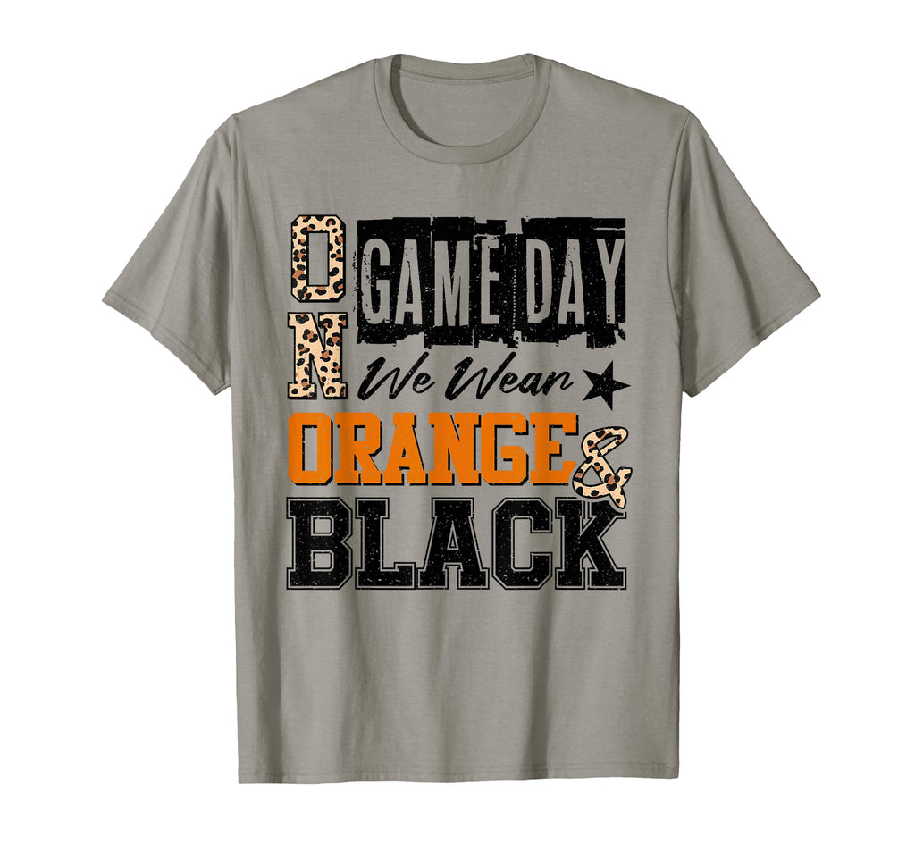 Gameday Football We Wear Orange And T-Shirt - Aesthetic Graphic for Adults - T-Shirt, Sweatshirt, Hoodie