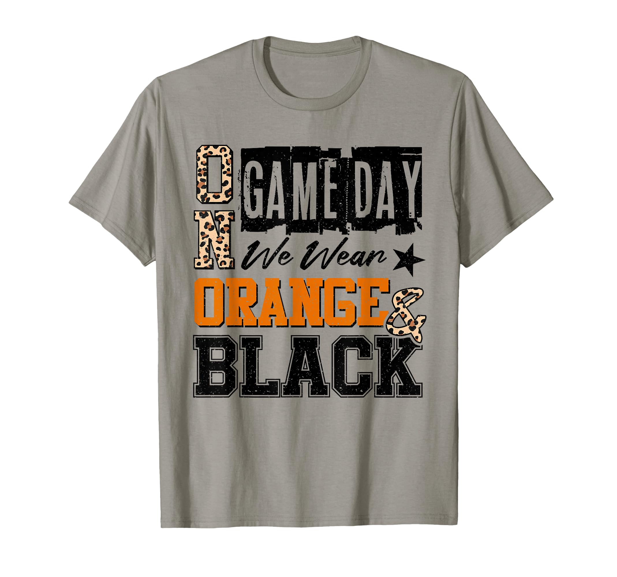 Gameday Football We Wear Orange And T-Shirt - Aesthetic Graphic for Adults - T-Shirt, Sweatshirt, Hoodie