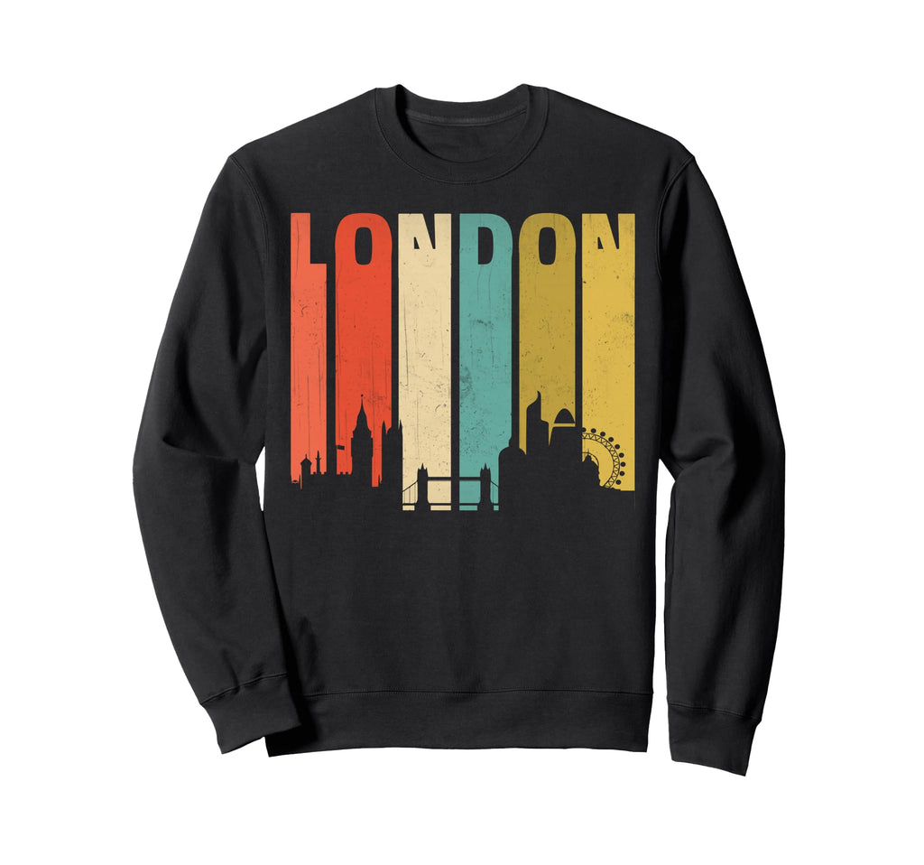 London Souvenir Stripes London Sweatshirt - Casual Everyday Wear Unisex - T-Shirt, Sweatshirt, Hoodie