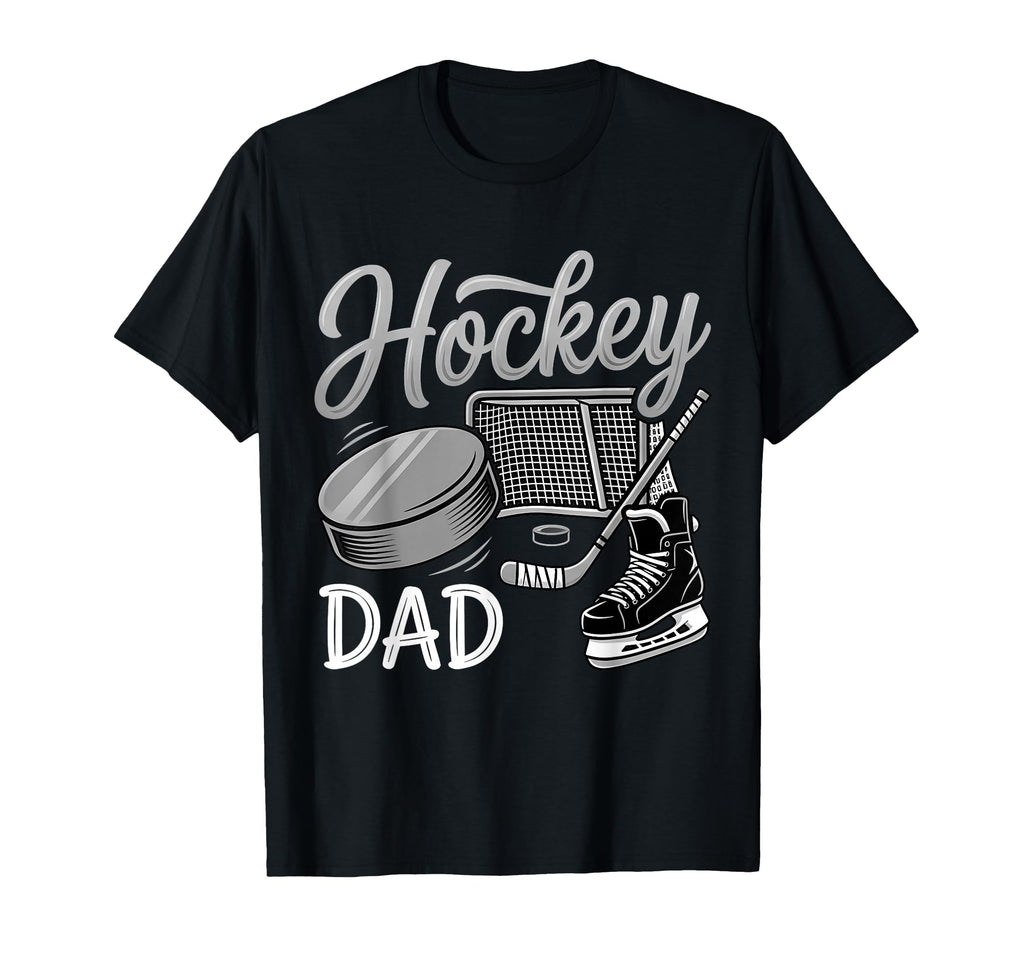 Hockey Dad Matching Family Sport T-Shirt - Aesthetic Graphic Men Women - T-Shirt, Sweatshirt, Hoodie