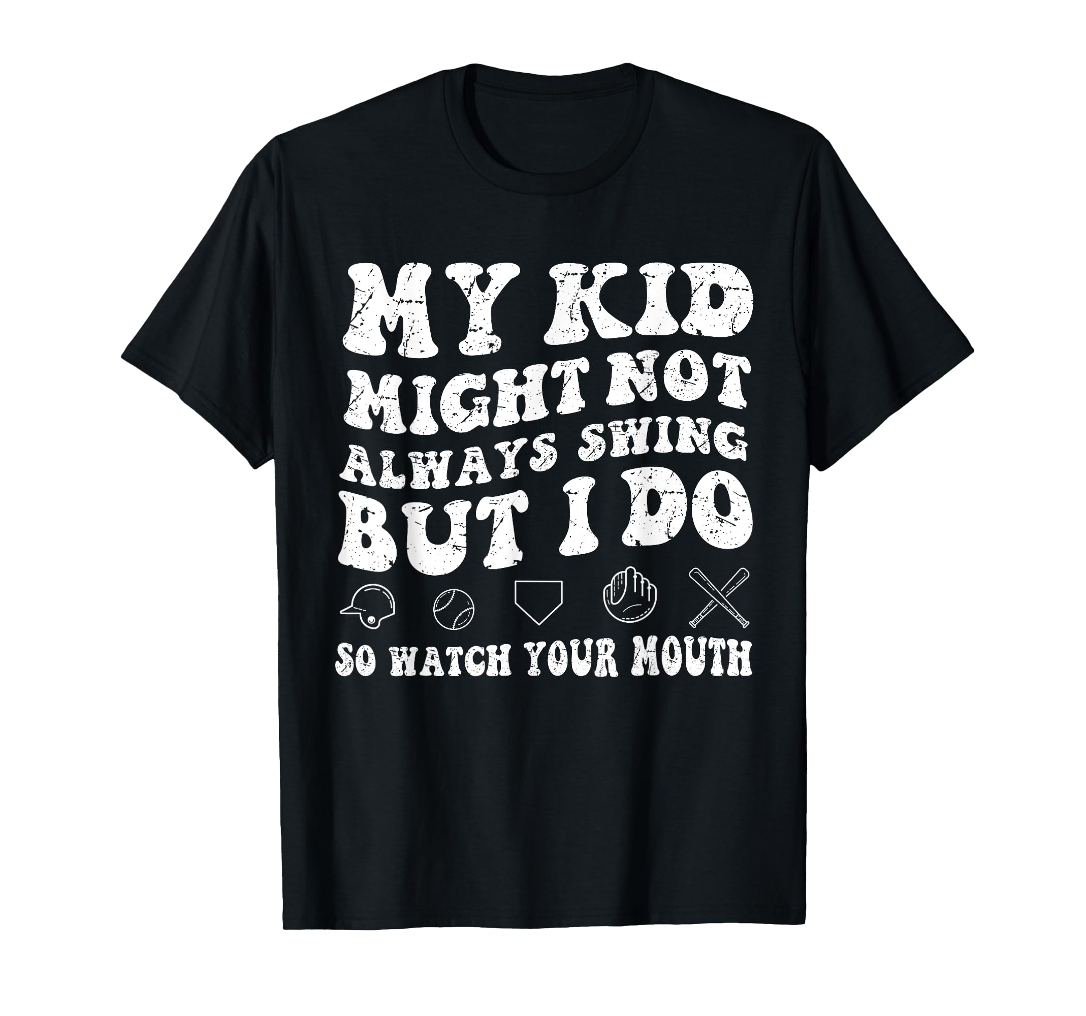 Funny Baseball Mom Mama Life Gag Tees T-Shirt - Casual Everyday Wear Unisex - T-Shirt, Sweatshirt, Hoodie