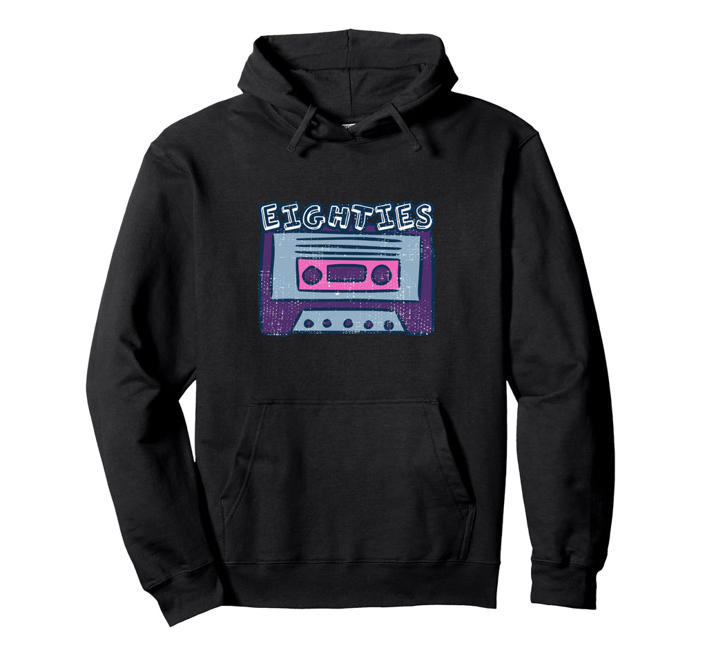 Eighties Cassette Tape Art Hoodie - Graphic Print Men Women - T-Shirt, Sweatshirt, Hoodie