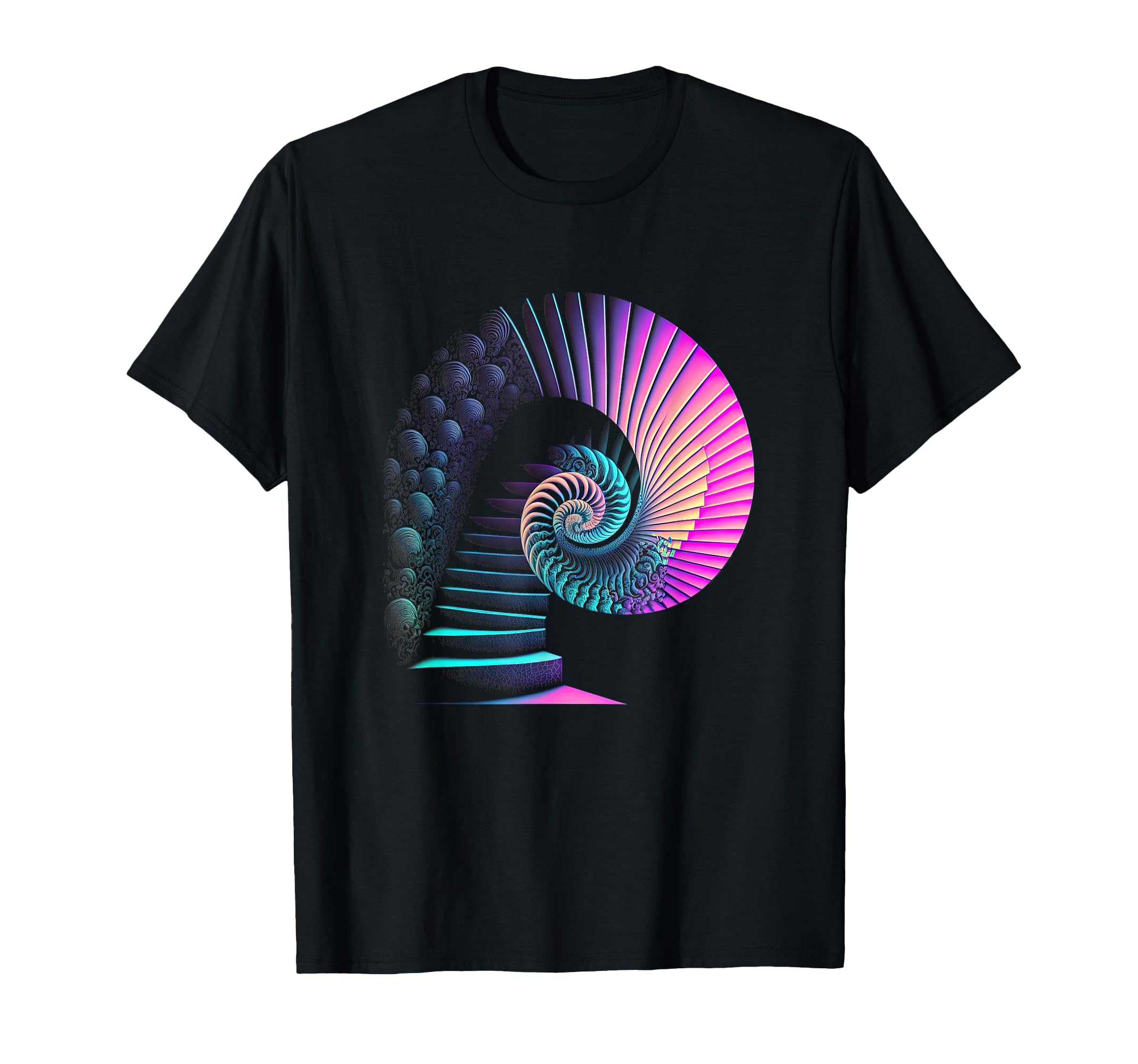 Fibonacci Vaporwave Aesthetics T-Shirt - Fun Novelty Design for Adults - T-Shirt, Sweatshirt, Hoodie