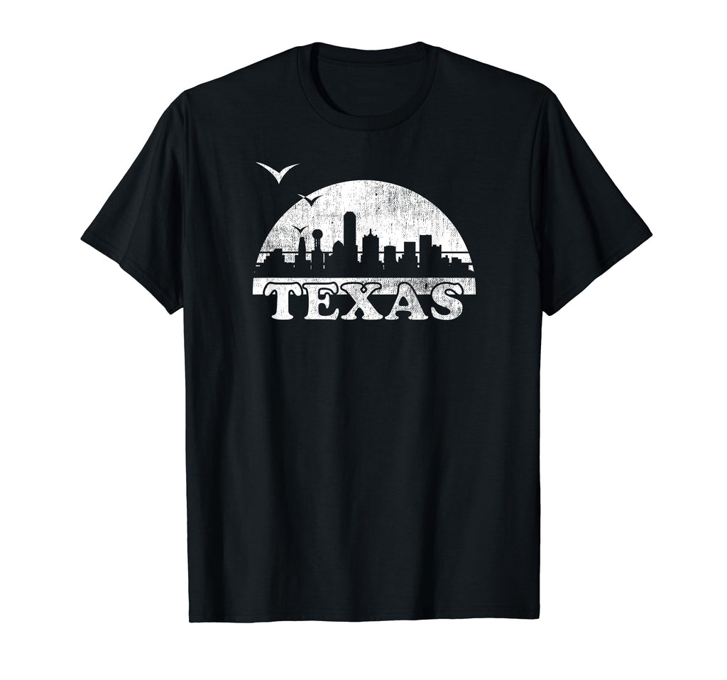 Texas 70S 80S Sunrise Tx Distressed T-Shirt - Unique Graphic for Adults - T-Shirt, Sweatshirt, Hoodie