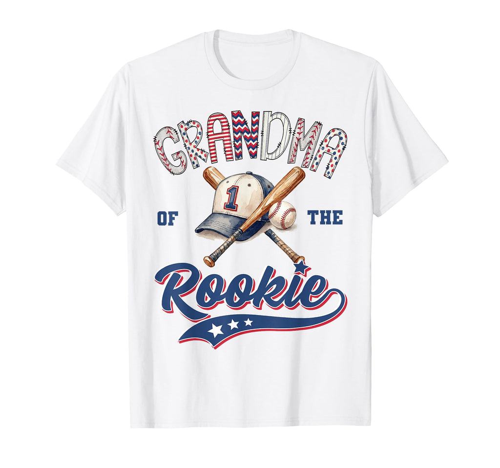Grandma Rookie Year 1St Birthday T-Shirt - Trendy Graphic for Adults - T-Shirt, Sweatshirt, Hoodie