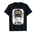 Mom Both Soccer And Baseball Mama Mom Messy T-Shirt - Graphic Print Unisex - T-Shirt, Sweatshirt, Hoodie