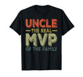 Uncle Baseball Uncle Real Mvp Family T-Shirt - Fun Novelty Design Men Women - T-Shirt, Sweatshirt, Hoodie