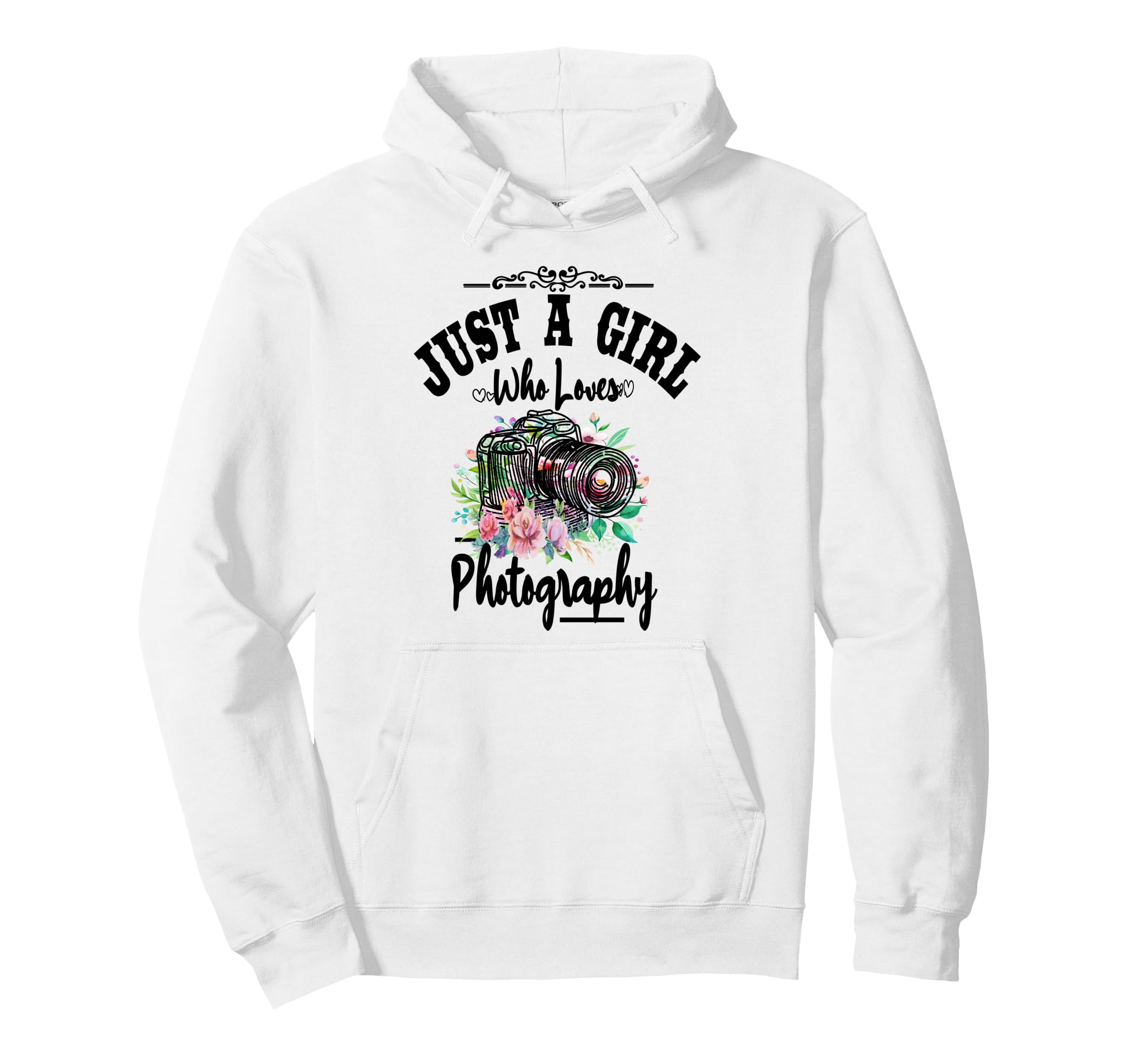 Womens Just Who Loves Photography Hoodie - Graphic Print for Adults - T-Shirt, Sweatshirt, Hoodie