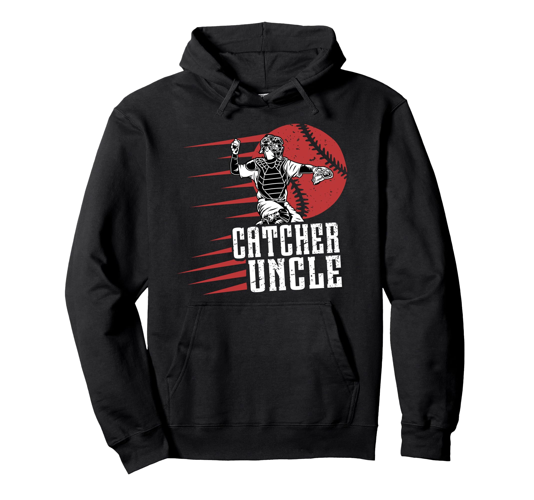 Baseball Catcher Uncle Baseball Catcher Hoodie - Novelty Apparel for Adults - T-Shirt, Sweatshirt, Hoodie
