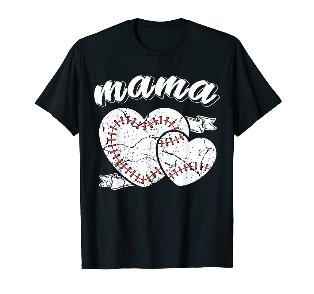 Baseball Mama Heart Ball Baseball Proud T-Shirt - Aesthetic Graphic Unisex - T-Shirt, Sweatshirt, Hoodie