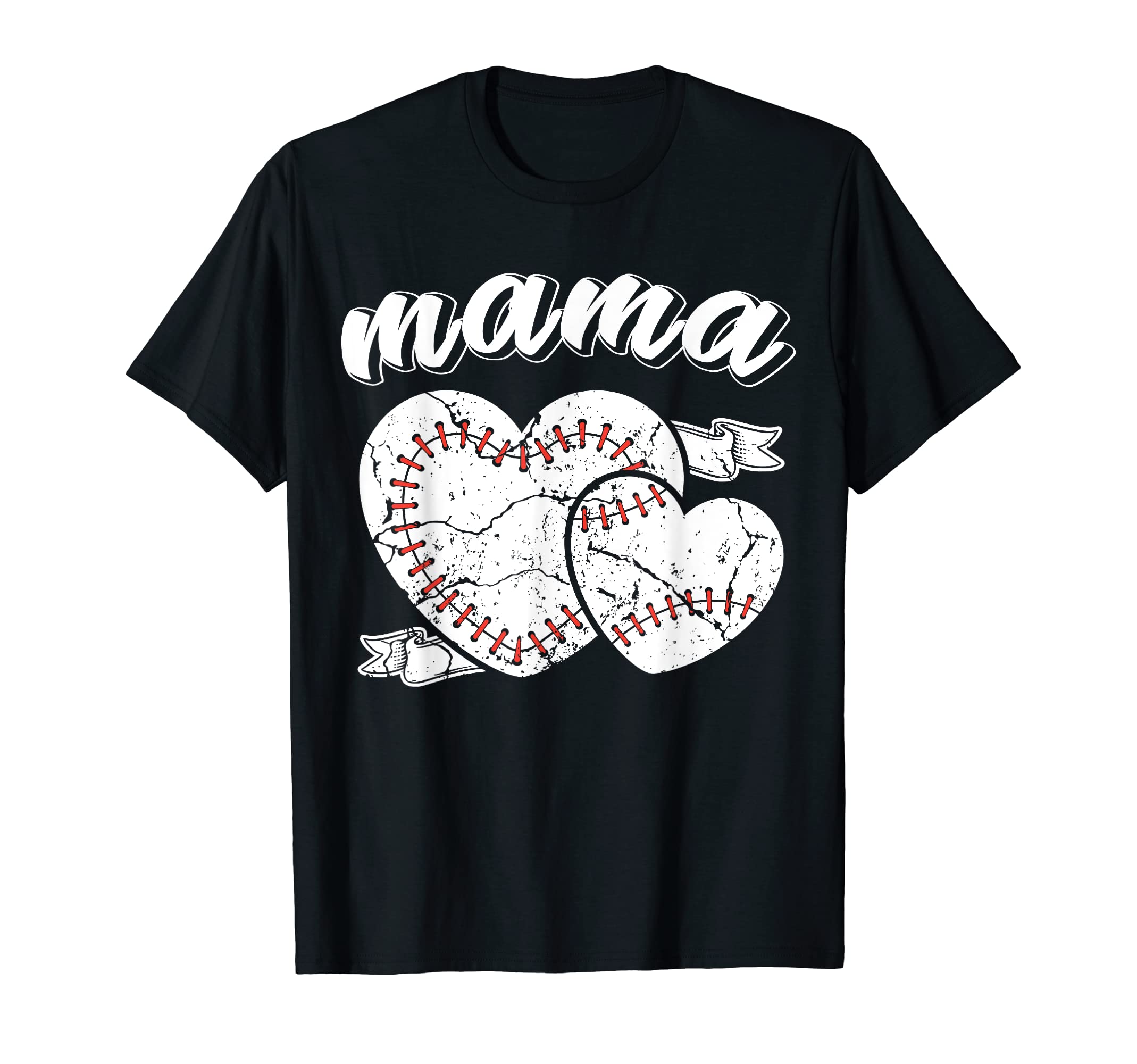Baseball Mama Heart Ball Baseball Proud T-Shirt - Aesthetic Graphic Unisex - T-Shirt, Sweatshirt, Hoodie