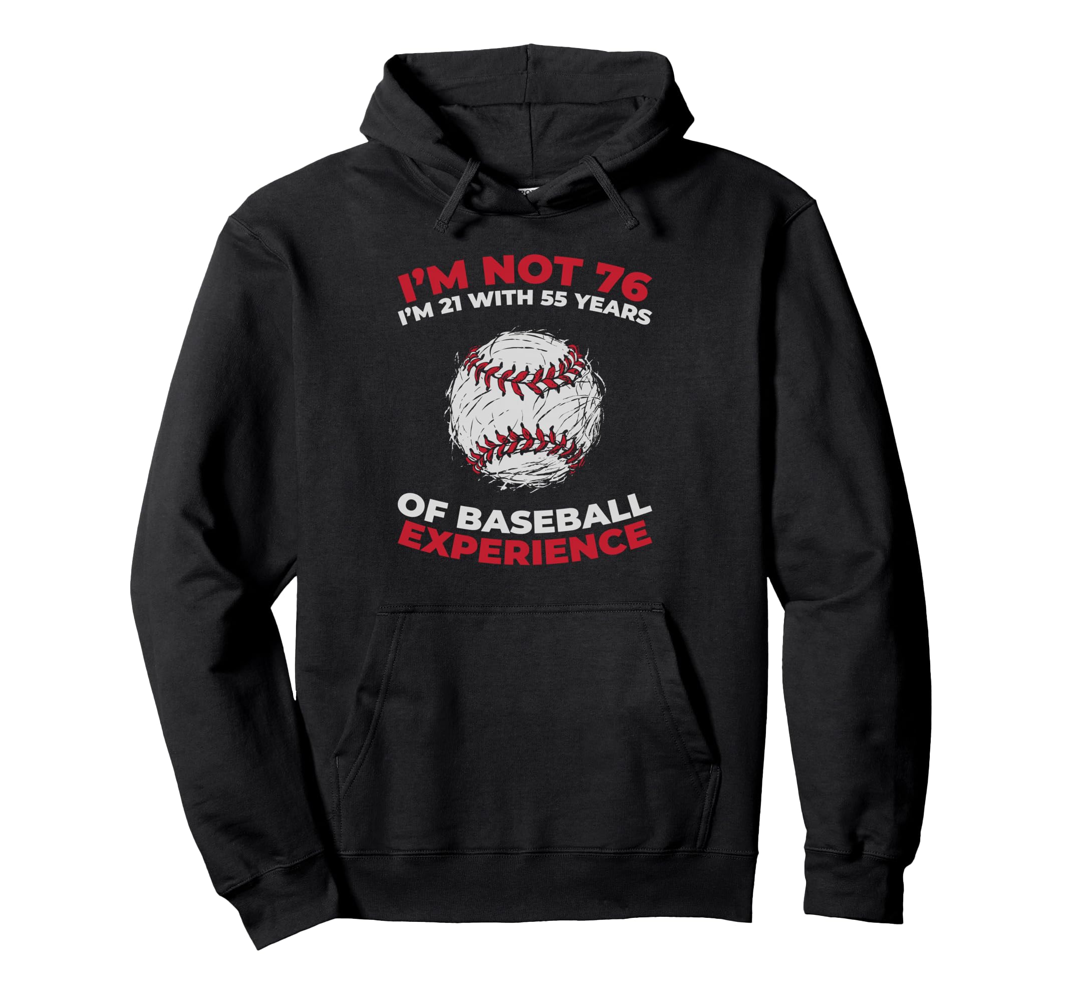 76Th Birthday Sport Player Baseball Hoodie - Graphic Print Men Women - T-Shirt, Sweatshirt, Hoodie