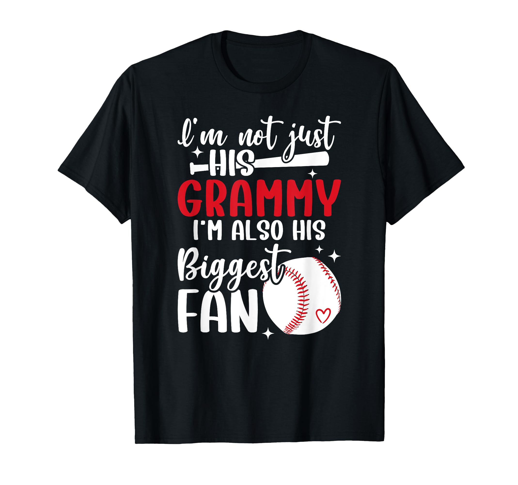 His Biggest Fan Baseball Grammy T-Shirt - Custom Art Print for Adults - T-Shirt, Sweatshirt, Hoodie