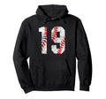 Baseball Mom 19 Jersey Baseball Jersey Hoodie - Streetwear Style Men Women - T-Shirt, Sweatshirt, Hoodie