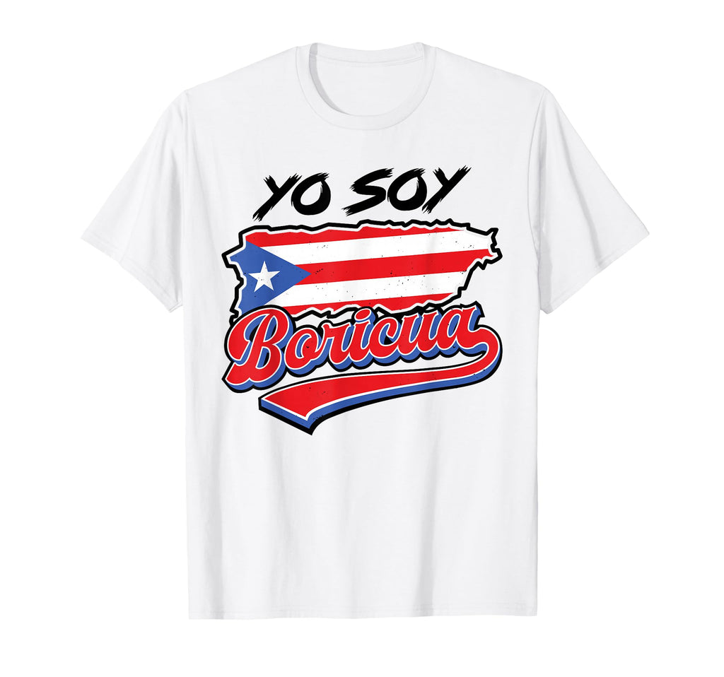 Yo Soy Boricua Puerto Rico Flag T-Shirt - Custom Art Print Men Women - T-Shirt, Sweatshirt, Hoodie
