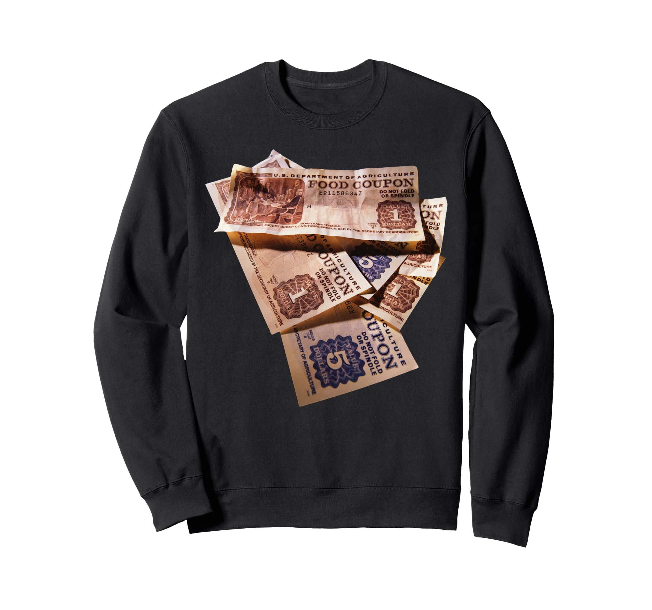 Food Stamp Funny Gangster Food Sweatshirt - Fun Novelty Design Unisex - T-Shirt, Sweatshirt, Hoodie