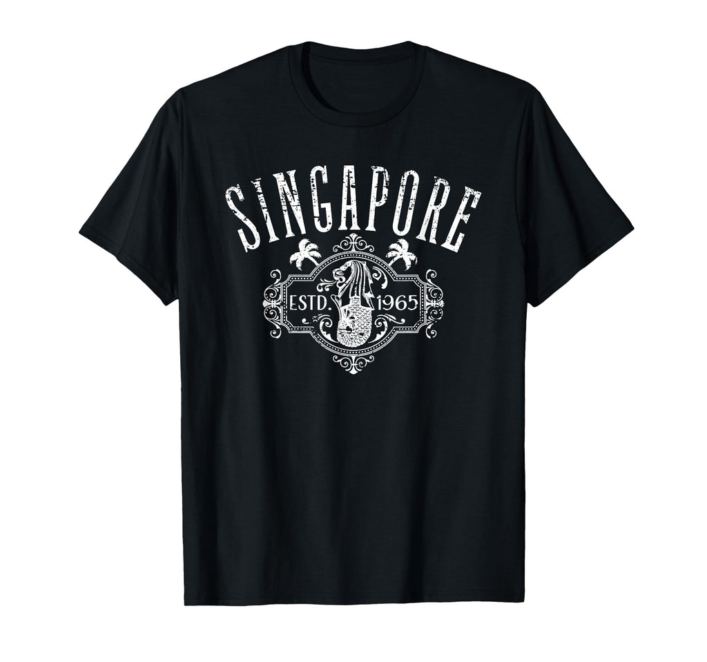 Singapore Merlion Distressed Souvenir T-Shirt - Streetwear Style Men Women - T-Shirt, Sweatshirt, Hoodie