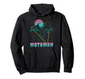 Vaporwave Aesthetic Mothman Hoodie - Custom Art Print Men Women - T-Shirt, Sweatshirt, Hoodie
