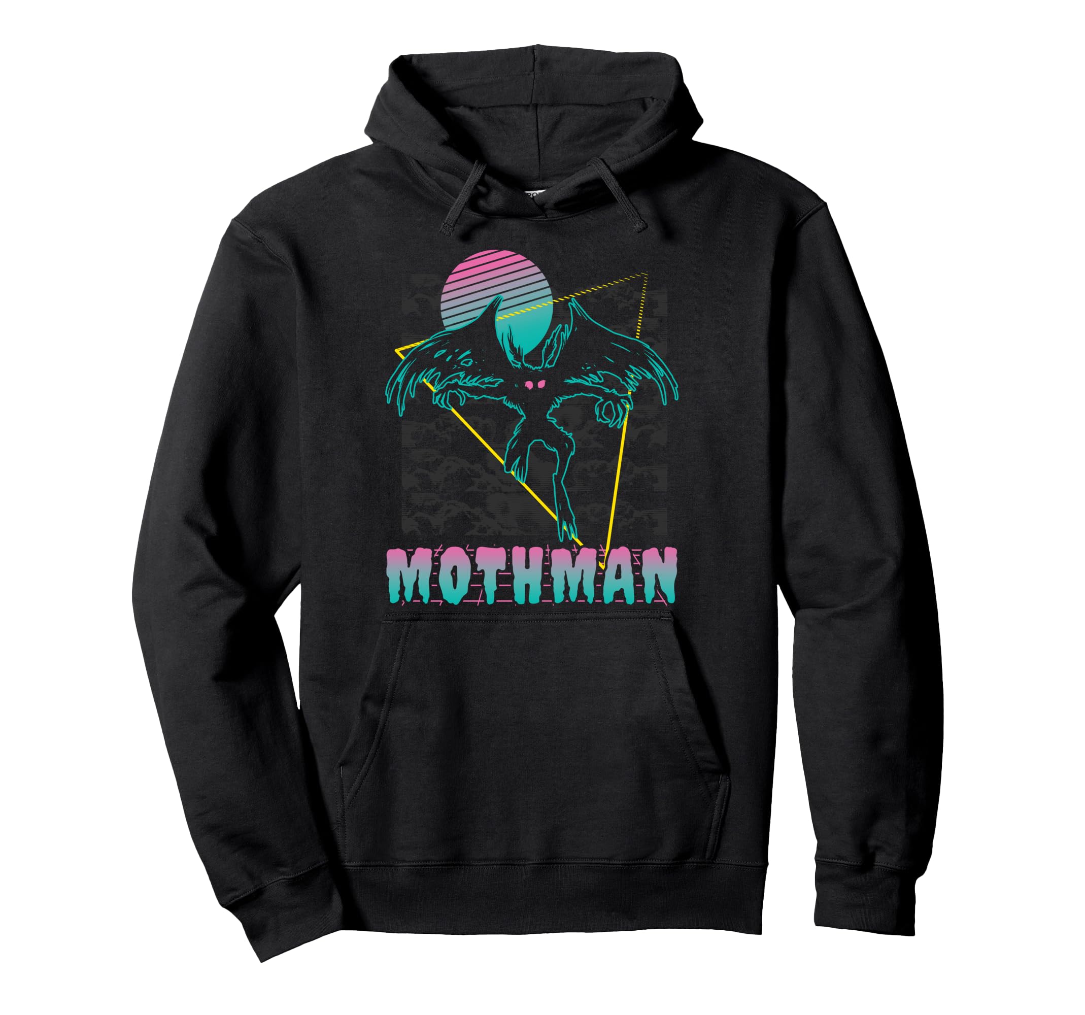 Vaporwave Aesthetic Mothman Hoodie - Custom Art Print Men Women - T-Shirt, Sweatshirt, Hoodie