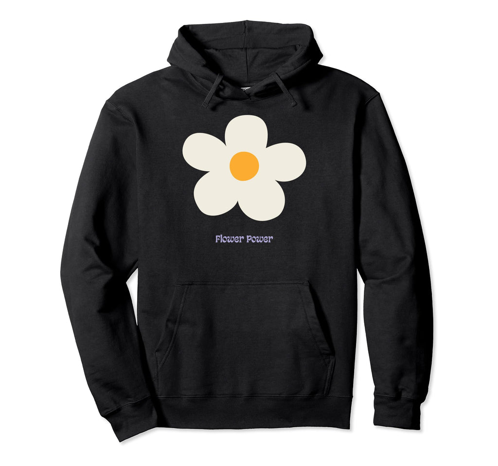 Floral Hippie Groovy 70S Flowers Flower Hoodie - Novelty Apparel Unisex - T-Shirt, Sweatshirt, Hoodie