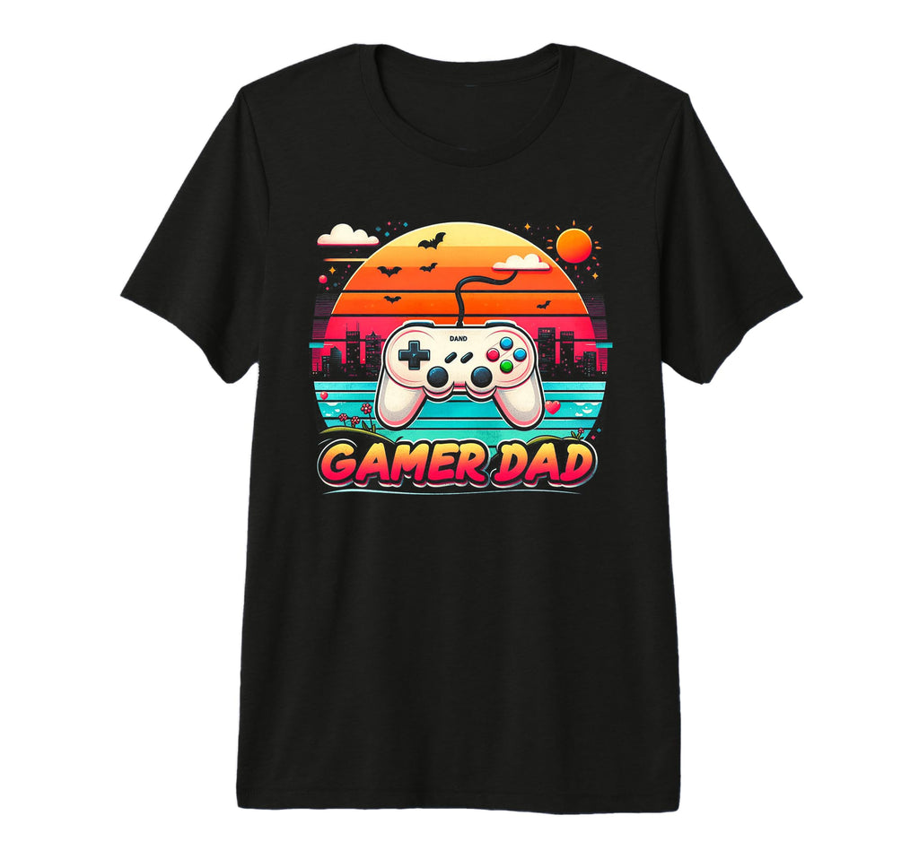 Gamer Dad Game Controller Gaming T-Shirt - Fun Novelty Design for Adults - T-Shirt, Sweatshirt, Hoodie