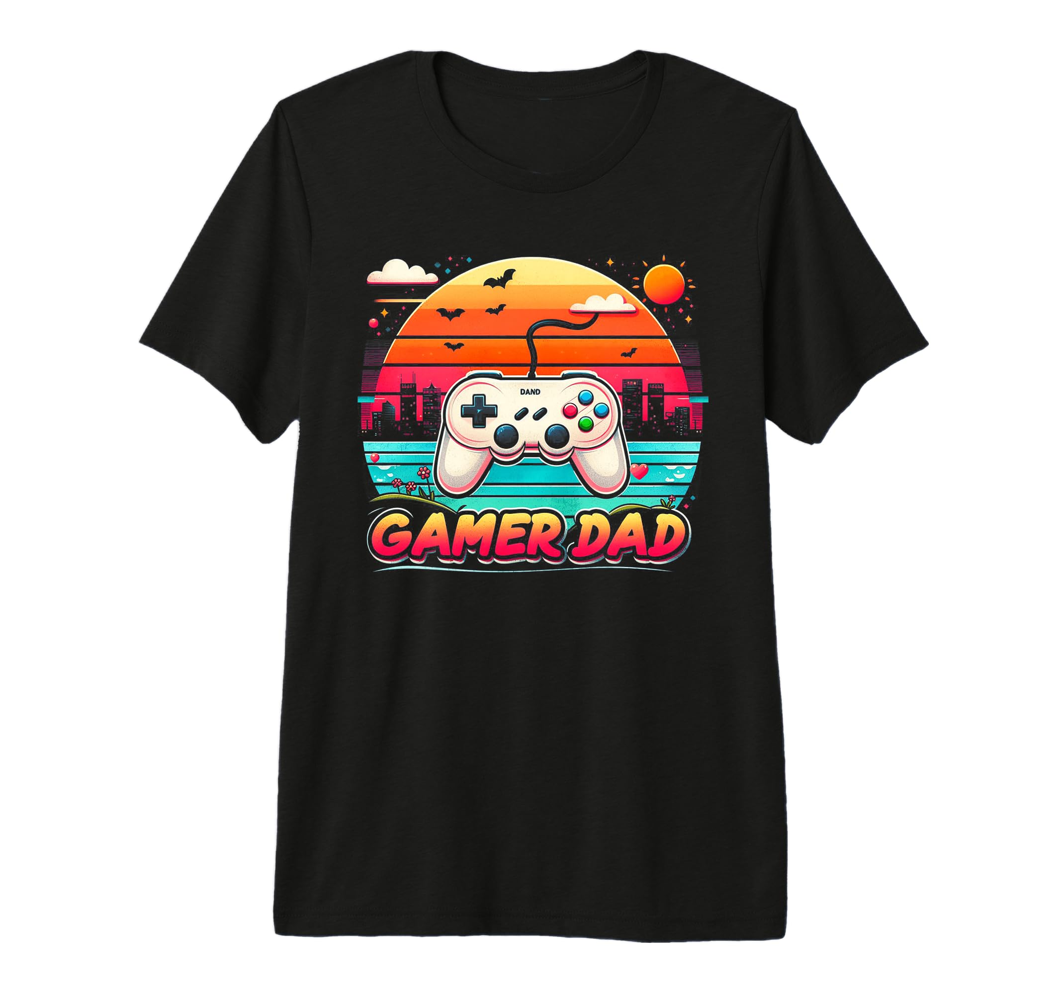 Gamer Dad Game Controller Gaming T-Shirt - Fun Novelty Design for Adults - T-Shirt, Sweatshirt, Hoodie