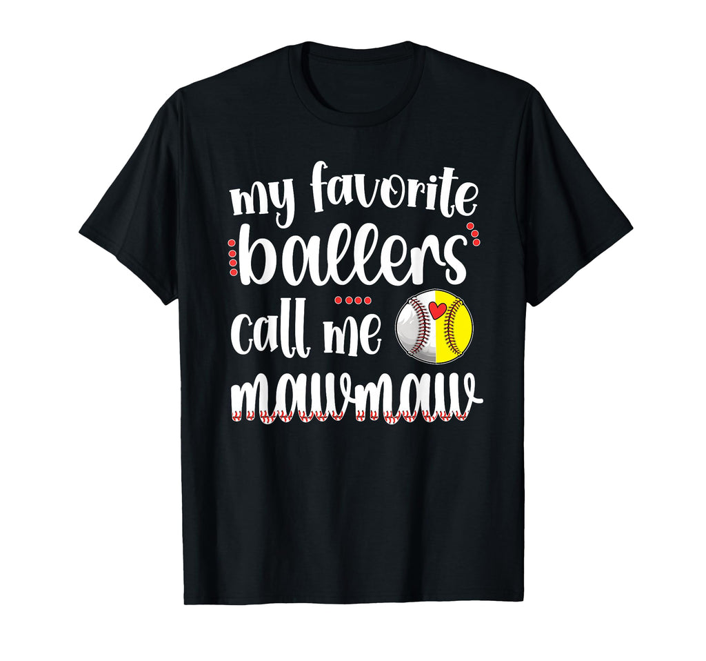 My Favorite Ballers Calls Me Baseball T-Shirt - Minimalist Print Unisex - T-Shirt, Sweatshirt, Hoodie