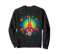 60S 70S Flower Power Groovy Love Sweatshirt - Streetwear Style for Adults - T-Shirt, Sweatshirt, Hoodie