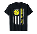 Ballpark Poppy Softball Dad American T-Shirt - Graphic Print Men Women - T-Shirt, Sweatshirt, Hoodie